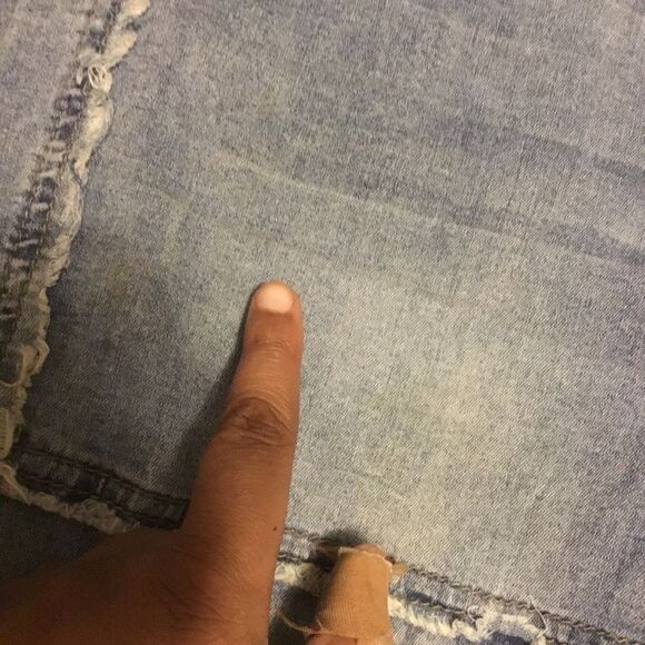 Elite Patchwork Light Wash Unfinished Raw Hem Skinny Jeans 13 - Picture 16 of 16